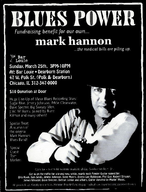 Mark Hannon Benefit, March 25, 2001