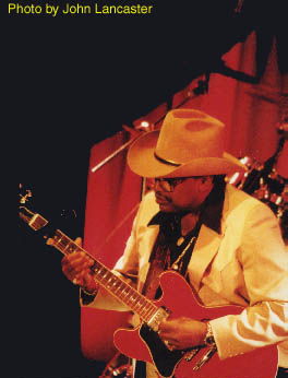 Otis Rush at Tokyo Blue Note, July, 2000; Photo by John Lancaster